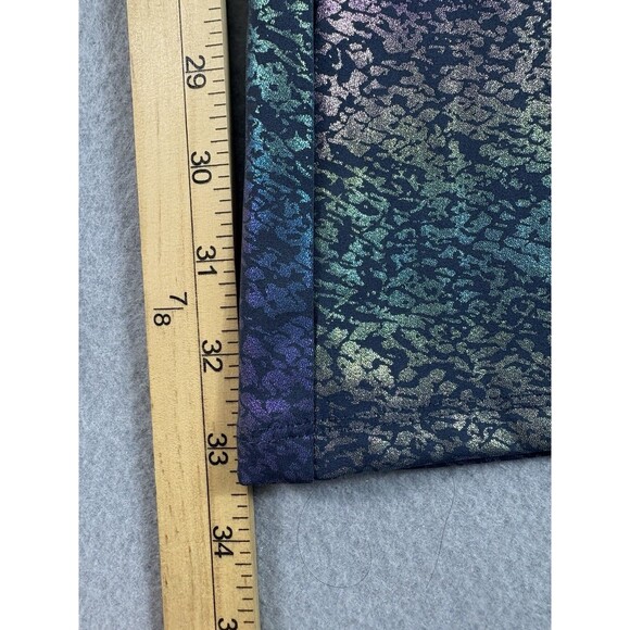 Spirithoods Iridescent Snakeskin Flare Jumpsuit Short Sleeve Collared Medium 1pc - Picture 10 of 16